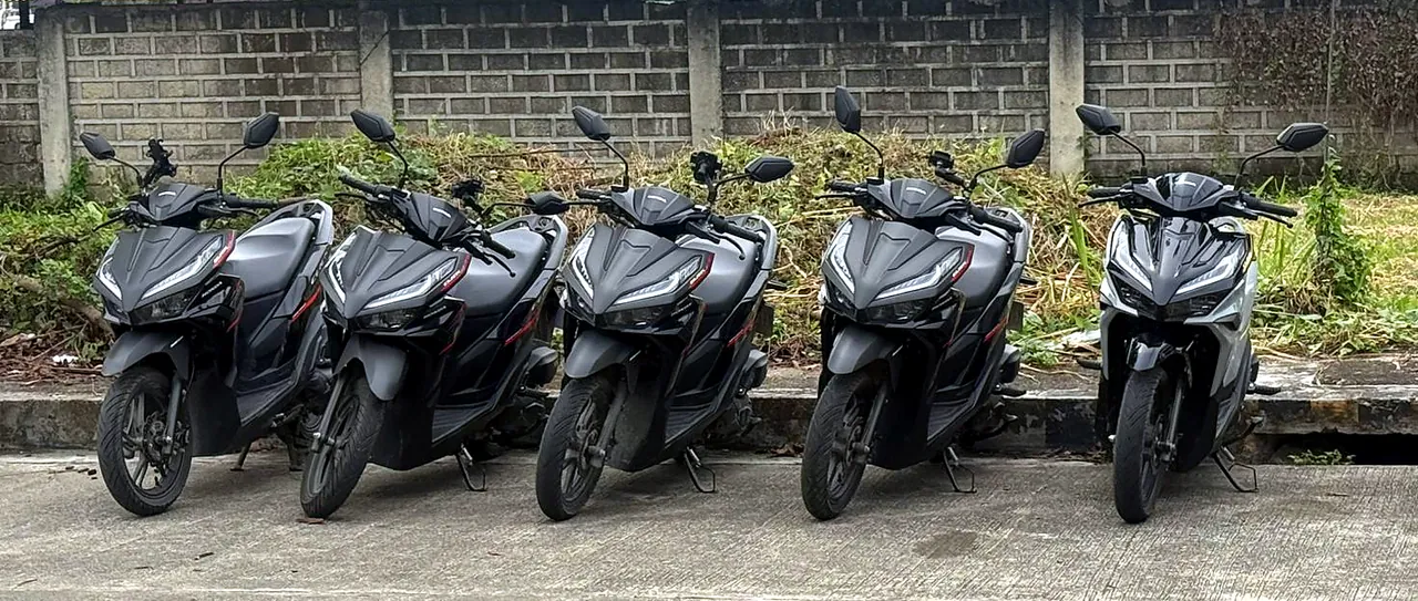 Breezy Ride fleet: five 2025 Honda Click 125 scooters in Cebu